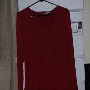 Red Long Sleeve Dress